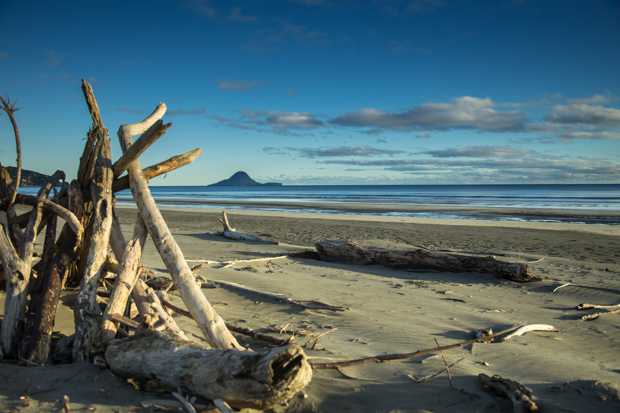 Bay of Plenty beach with Mount Maunganui in the background - Lewis Flooring service area